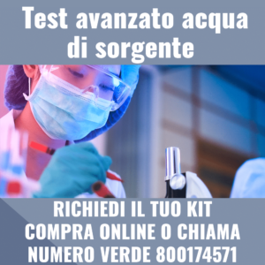 Test avanzato acqua di sorgente