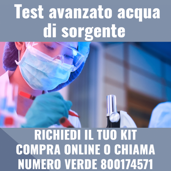 Test avanzato acqua di sorgente