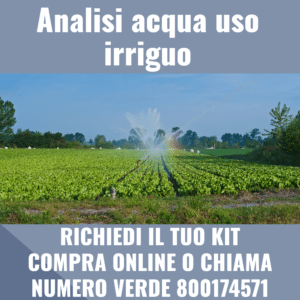 Analisi acqua uso irriguo
